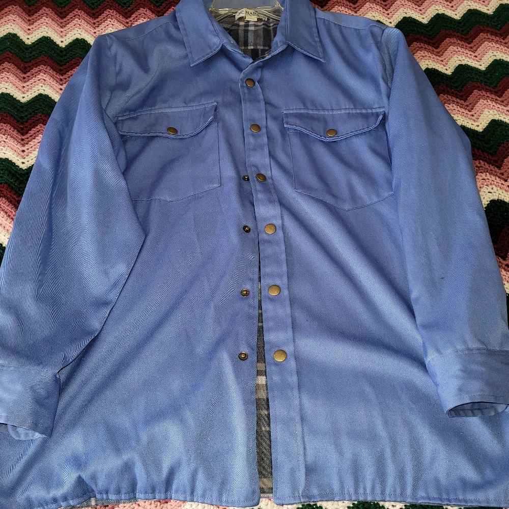 cornflower blue shacket